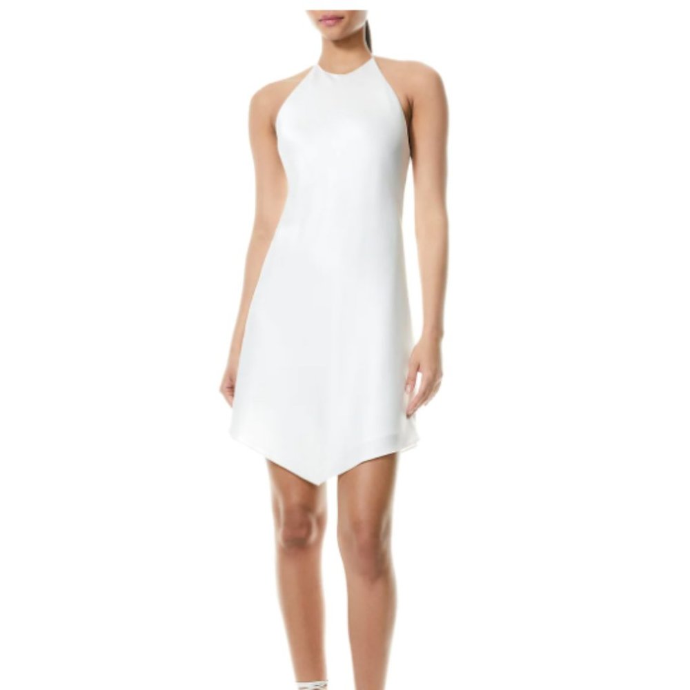 [NWT] Alice + Olivia - Francene Handkerchief Halter Dress